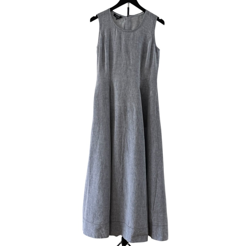 Lafayette 148 New York Linen Maxi Dress Size 4 - Picture 2 of 10